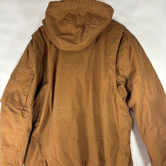Lee Workwear 1989 Heavy Caramel Tan Canvas Bomber Jacket Coat XLarge NWT - Picture 2 of 8